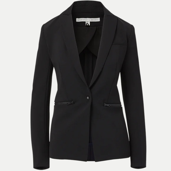 Veronica Beard Iconic Scuba Dickey Jacket | Black - Picture 2 of 6
